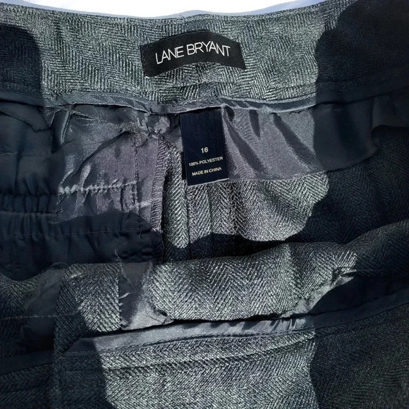 Lane Bryant Womens Pants Dark Grey Straight Leg 16 100% Polyester - Picture 8 of 11